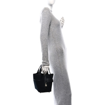 HERMES Toile Goeland Swift Cargo Picotin Lock 18 Black