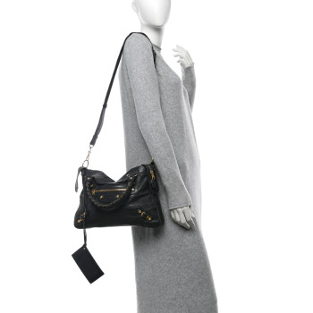 BALENCIAGA Agneau Giant 12 Gold Hardware Town Anthracite