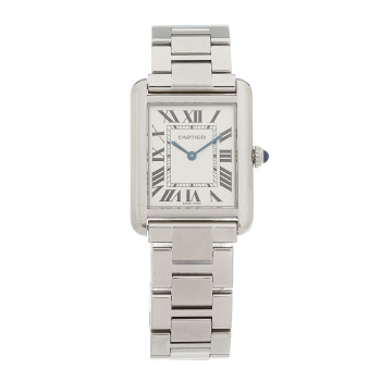 CARTIER Stainless Steel 24mm Tank Solo Quartz Watch CARTIER Stainless Steel 24mm Tank Solo Quartz Watch