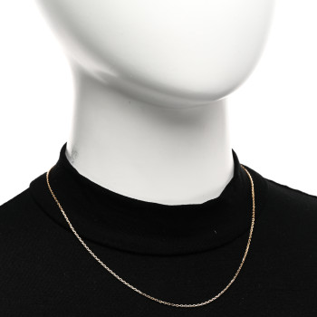 VAN CLEEF & ARPELS 18K Yellow Gold Trace Chain Necklace
