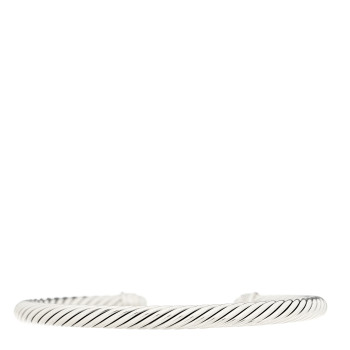 DAVID YURMAN Sterling Silver Cultured Pearl Diamond 5mm Cable Classics Bracelet DAVID YURMAN Sterling Silver Cultured Pearl Diamond 5mm Cable Classics Bracelet