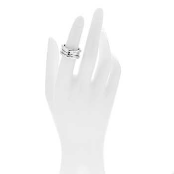 BULGARI 18K White Gold B.Zero1 Three-Band Ring 51 5.75 BULGARI 18K White Gold B.Zero1 Three-Band Ring 51 5.75