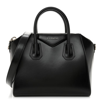 GIVENCHY Shiny Lord Calfskin Small Antigona Black