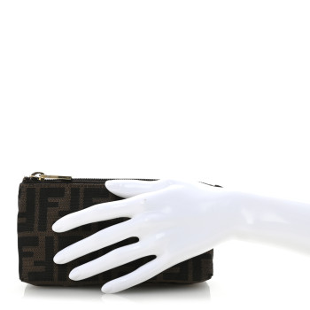 FENDI Zucca Cosmetic Case Tobacco