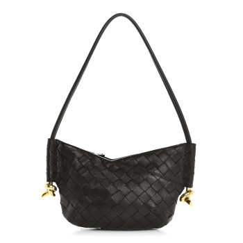 BOTTEGA VENETA Nappa Intrecciato Mini Solstice Shoulder Bag Fondant