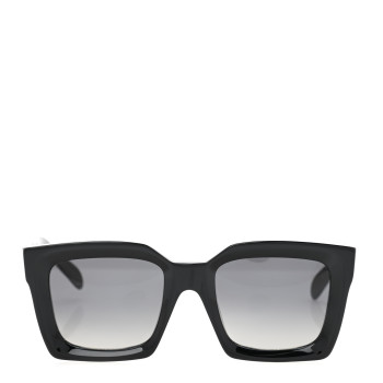 CELINE Acetate Square Sunglasses CL401301 Black