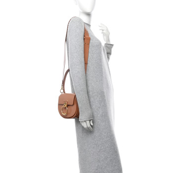 CHLOE Calfskin Small Tess Bag Muted Brown