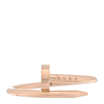 CARTIER 18K Pink Gold Small Juste Un Clou Ring 54 7 CARTIER 18K Pink Gold Small Juste Un Clou Ring 54 7