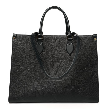 LOUIS VUITTON Empreinte Monogram Giant Onthego MM Black