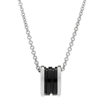 BULGARI Sterling Silver Ceramic Save The Children Pendant Necklace BULGARI Sterling Silver Ceramic Save The Children Pendant Necklace