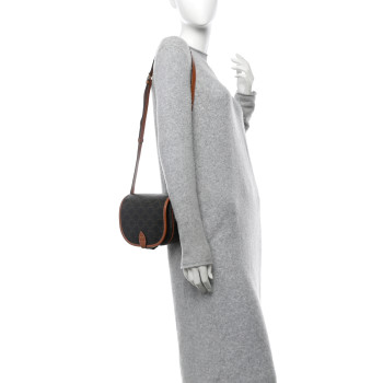 CELINE Triomphe Canvas Medium Folco Bag Tan