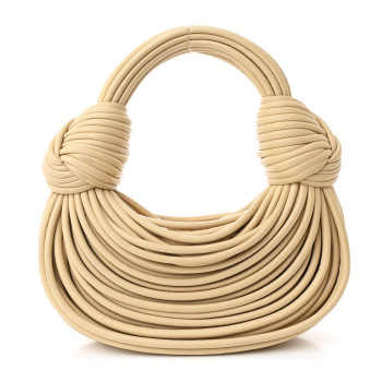 BOTTEGA VENETA Nappa Mini Tubular Double Knot Porridge