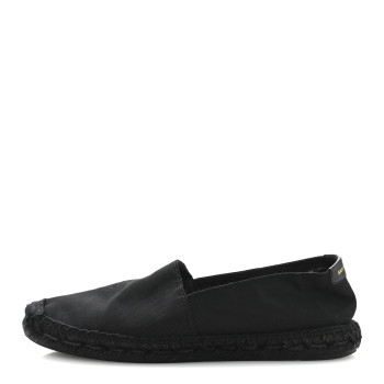 SAINT LAURENT Canvas Espadrilles 37 Black