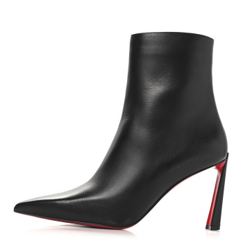 CHRISTIAN LOUBOUTIN Calfskin Condora Booty 85 Ankle Boots 39.5 Black