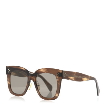 CELINE Acetate Kim Sunglasses CL 41444/S Havana Brown