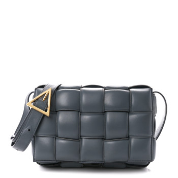 BOTTEGA VENETA Nappa Maxi Intreccio Padded Cassette Crossbody Bag Thunder