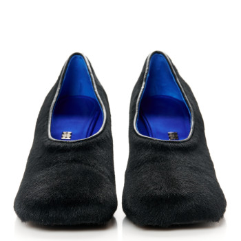 GIVENCHY Shearling Show Stiletto Pumps 40 Black