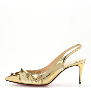 CHRISTIAN LOUBOUTIN Rete Specchio Frescobella 70 Pumps 36 Gold