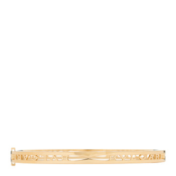 BULGARI 18K Yellow Gold B.Zero1 Bvlgari Logo Bangle Bracelet M BULGARI 18K Yellow Gold B.Zero1 Bvlgari Logo Bangle Bracelet M
