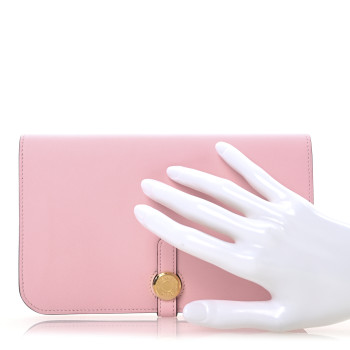HERMES Swift Dogon Duo Wallet Rose Sakura