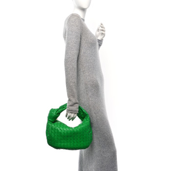 BOTTEGA VENETA Nappa Intrecciato Teen Jodie Hobo Parakeet