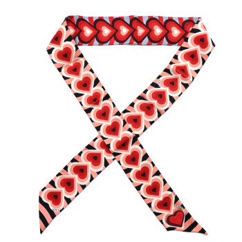 FENDI Silk Heart Girl Wrappy Rosso