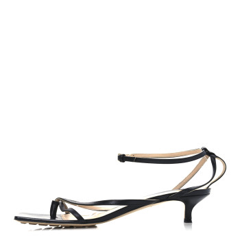 BOTTEGA VENETA Lambskin Stretch Multi Strap 35mm Sandals 41 Black