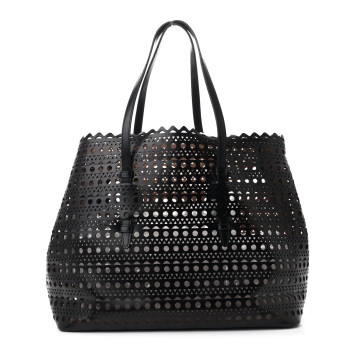 ALAIA Lux Calfskin Vienne Large Mina Tote Black ALAIA Lux Calfskin Vienne Large Mina Tote Black