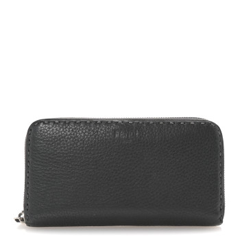 FENDI Cuoio Romano Selleria Zip Around Wallet Argilla