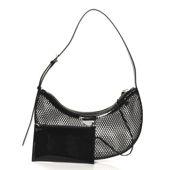 ALAIA Net Patent Calfskin One Piece Demi Lune Black ALAIA Net Patent Calfskin One Piece Demi Lune Black