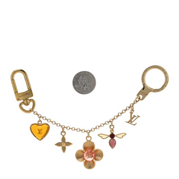 LOUIS VUITTON Bee Flower Chain Key Charm