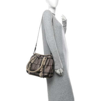 BURBERRY Smoked Check Small Northfield Tote Trench