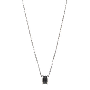 BULGARI Sterling Silver Ceramic Save The Children Pendant Necklace BULGARI Sterling Silver Ceramic Save The Children Pendant Necklace