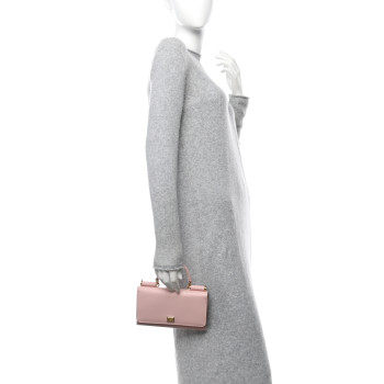 DOLCE & GABBANA Dauphine Gloss Chain Strap Phone Bag Cipria