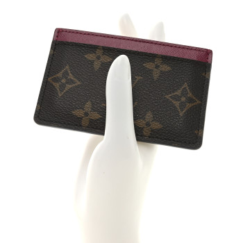 LOUIS VUITTON Monogram Card Holder Fuchsia