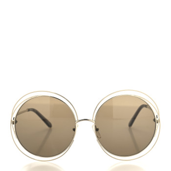 CHLOE Oversized Round Carlina Oversized Round Sunglasses CE114S Gold