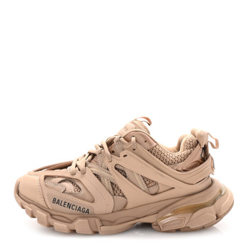 BALENCIAGA Mesh Rubber Uni-Matte Full Color Womens Track Sneakers 38 Full Beige