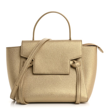 CELINE Laminated Calfskin Nano Belt Bag Gold