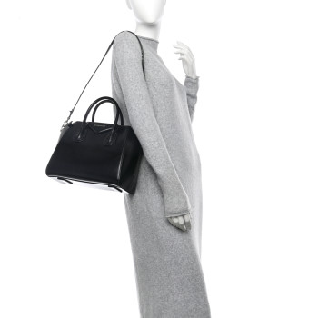 GIVENCHY Shiny Lord Calfskin Small Antigona Black