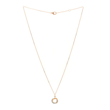 CARTIER 18K Pink Yellow White Gold Diamond Trinity Pendant Necklace CARTIER 18K Pink Yellow White Gold Diamond Trinity Pendant Necklace