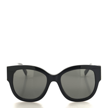 SAINT LAURENT Acetate Cateye Sunglasses SL M95 F Black