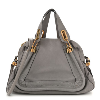 CHLOE Calfskin Medium Paraty Cashmere Grey