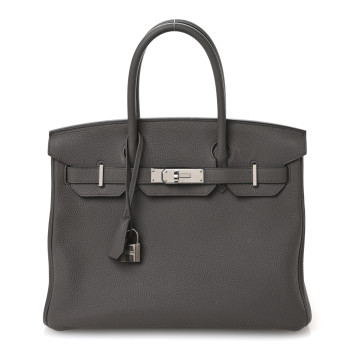 HERMES Togo Birkin 30 Etain