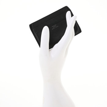 HERMES Swift Citizen Twill Card Case Black