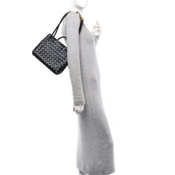 BOTTEGA VENETA Nappa Intrecciato Small Andiamo Shoulder Bag Black