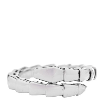 BULGARI 18K White Gold Serpenti Viper Ring L BULGARI 18K White Gold Serpenti Viper Ring L
