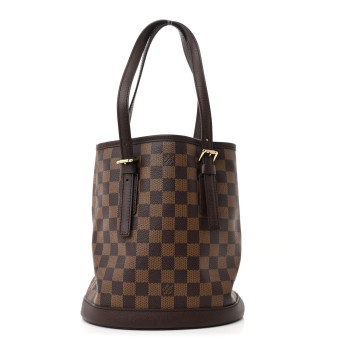 LOUIS VUITTON Damier Ebene Marais Bucket 23