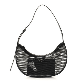 ALAIA Net Patent Calfskin One Piece Demi Lune Black ALAIA Net Patent Calfskin One Piece Demi Lune Black