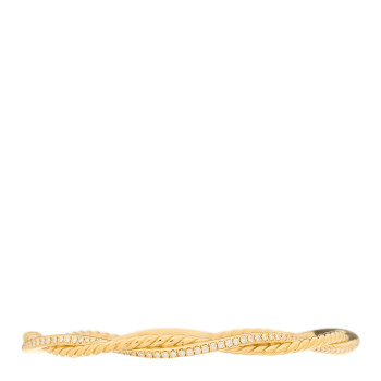 DAVID YURMAN 18K Yellow Gold Diamond Petite Infinity Bangle Bracelet DAVID YURMAN 18K Yellow Gold Diamond Petite Infinity Bangle Bracelet