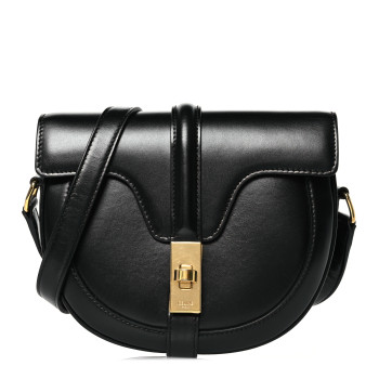 CELINE Satinated Calfskin Besace Small 16 Black